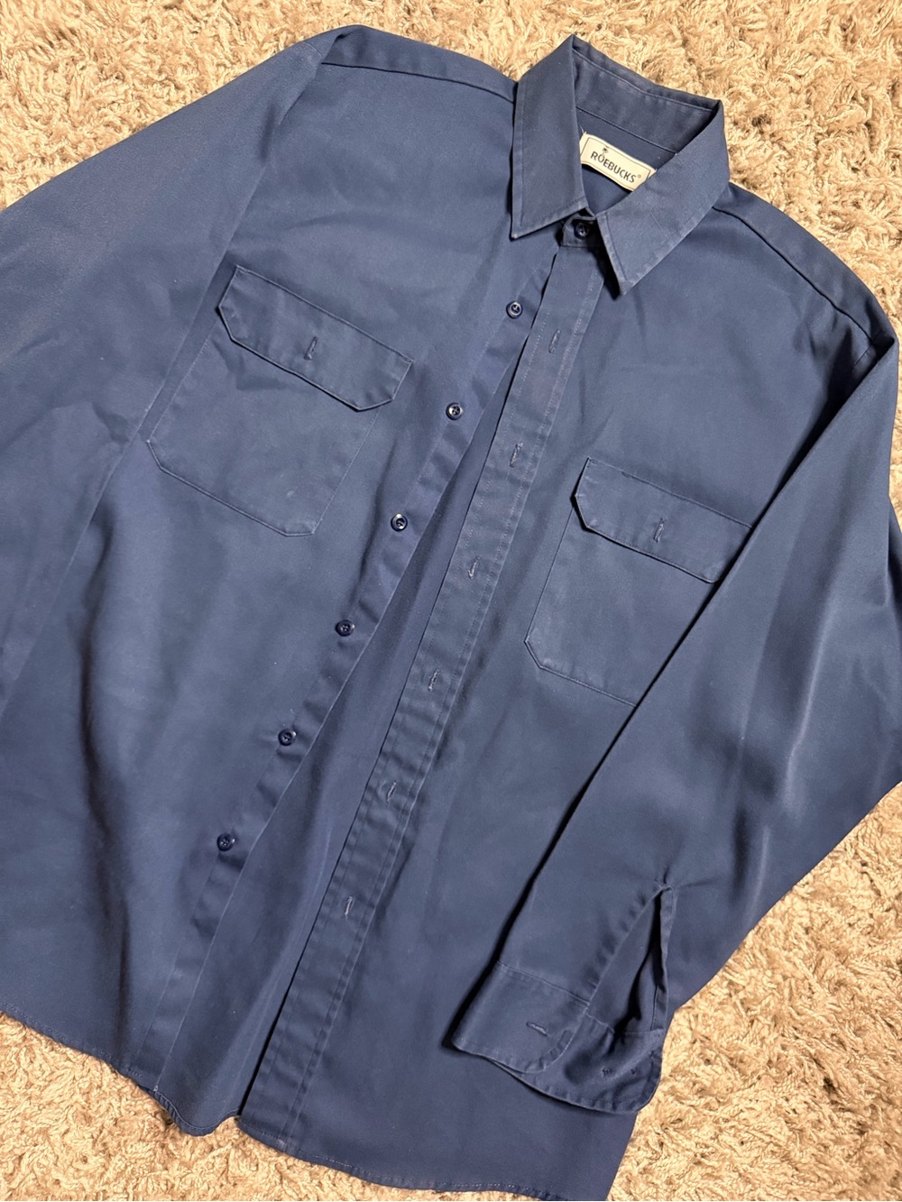 Vintage 70s Roebucks Button Down Shirt